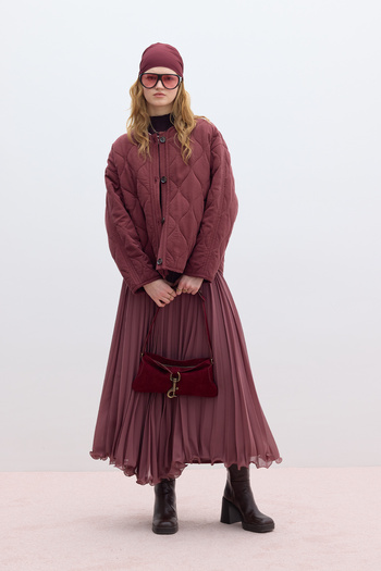 Manuka Dusty Rose Pleated Skirt