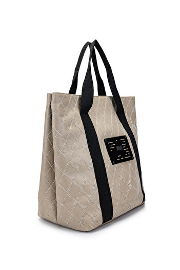 Dolce Women's Vegan Beige Cap Shoulder Bag