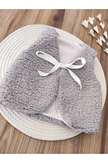 Bebella Welsoft Fabric - Cotton Inner - Front Ribbon Baby Girl and Boy Newborn Ecru Vest