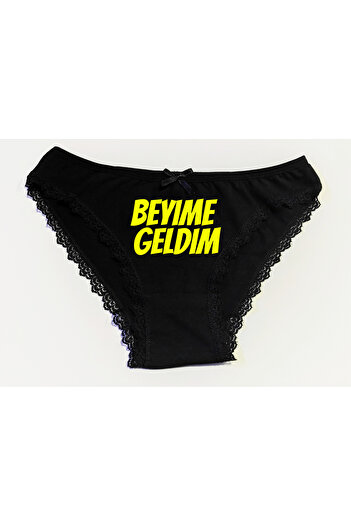 BoxerMasters Γυναικεία μαύρα εσώρουχα με στάμπα I Came to My Aunt