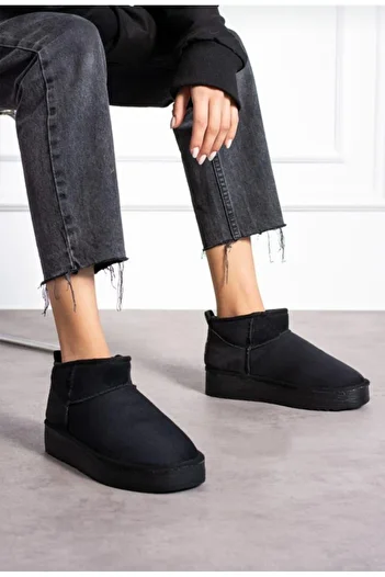 İpek Silk Women's Half Pile Suede Plush Boots