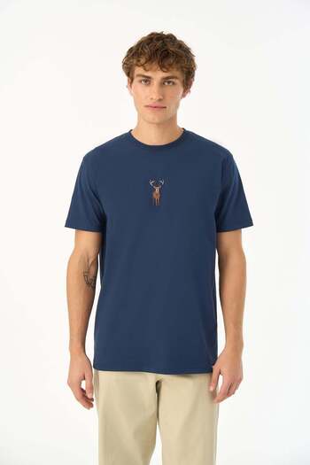 WWF Market Μαλακό μπλουζάκι Navy Blue Deer