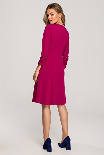 Stylove Rochie in A cu cravata in decolteu