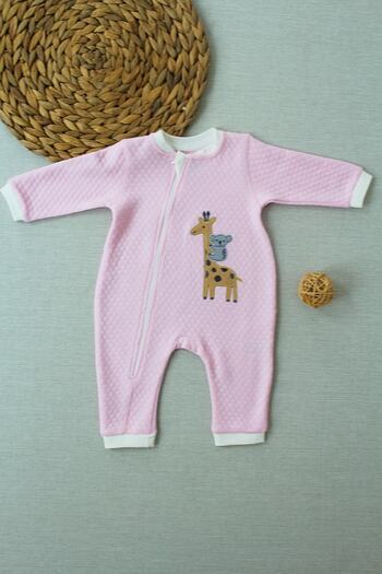 Tomuycuk Honeycomb Baby Girl Romper Pink Gift Baby Clothing