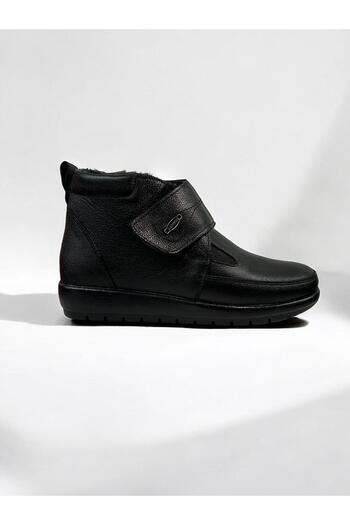 iskarpino Winter Genuine Leather Warm Velcro Women's Boots with Fur Inside