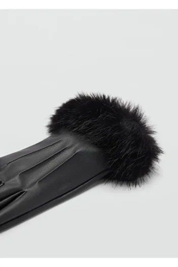 MANGO Woman Kombinierte Federhandschuhe