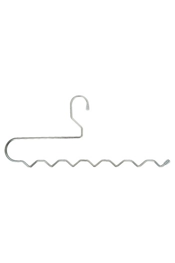 VENON 1Pc Chrome Zigzag Clothes Hanger - Prarik & Plain Holder Hanger Multipurpose Hanger