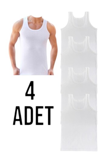 MODA Öz Yakut Men's Combed Cotton Athlete 4 Pack Cotton
