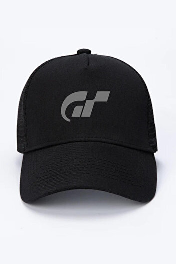 Tshirthane Gran Turismo Pocket Логотип Чорна кепка з сіткою
