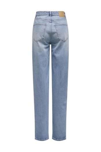ONLY Onljuicy Mom Jeans Yukup Tüftel Half Top Fixed Length Jeans