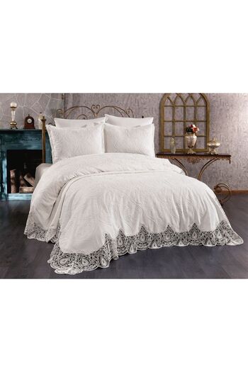 TAVOLO Home Laura 3 Pieces Lace Luxury Beddeck