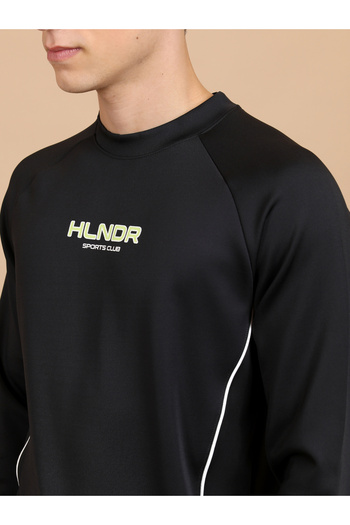 Highlander By Styli Printed Raglan Sleeves Sweatshirt