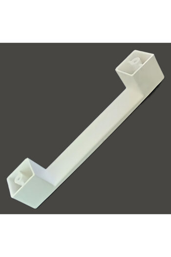 Adem Koç 128 mm Cabinet Drawer Handle Flat Thick Bridge Handle 1 Piece Furniture Handles White (Screw Included)
