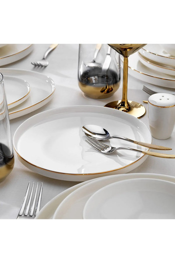 COOKCASE Adel Gold Yemek Takımı 2li Servis Tabağı 26cm