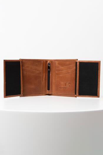 BAYDERİ Vocca Genuine Leather Large Men's Wallet with Plenty of Card Holders