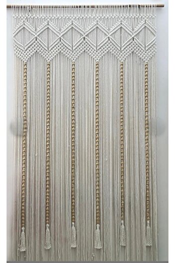 cessehome 90×200 Bohemian Macrame Curtain