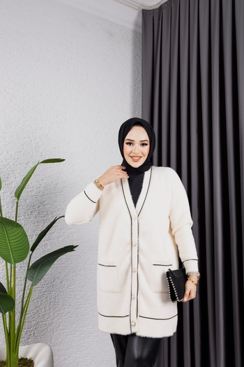 PİNK FLY Angora Women - Σχέδιο με κουμπιά