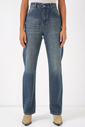 Bigdart 6687 Model Indigo Wide Leg Jeans