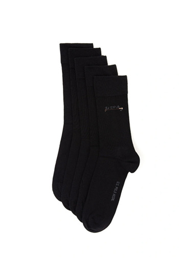 U.S. Polo Assn. Мъжки дълги черни чорапи U.S. Polo Assn Regular Fit, чифт от 5 броя (Ozse Clothing)