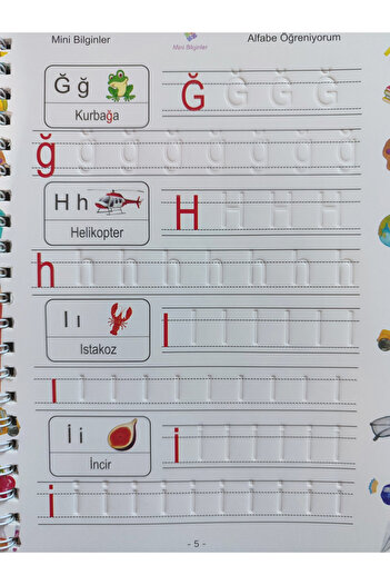 shop Türkçe Sihirli Yazı ve Sayı Kitap Set - Eğitici ve Eğlenceli Aktivite Set - Derin Dolgulu-(3-7 Yaş)