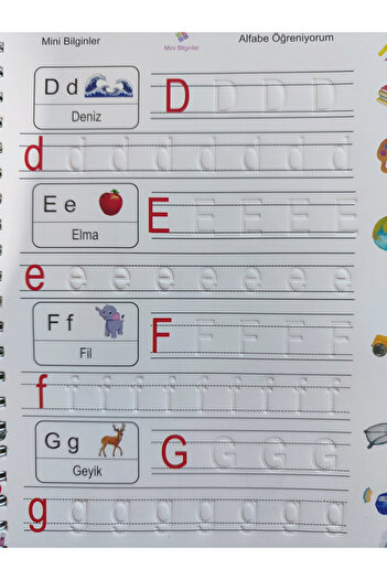 shop Türkçe Sihirli Yazı ve Sayı Kitap Set - Eğitici ve Eğlenceli Aktivite Set - Derin Dolgulu-(3-7 Yaş)