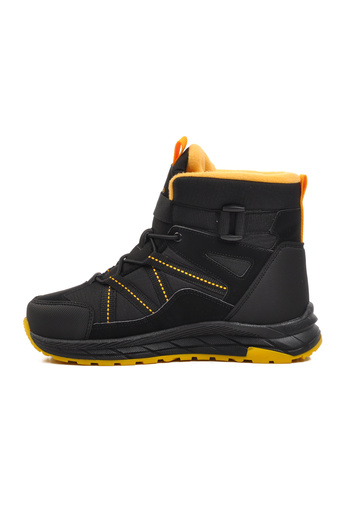 pepino Walkway Black-Cat Yellow Kids Boots