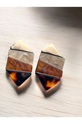 NAİFTAKIAKSESUAR Women's Vintage Look Multicolor Earrings