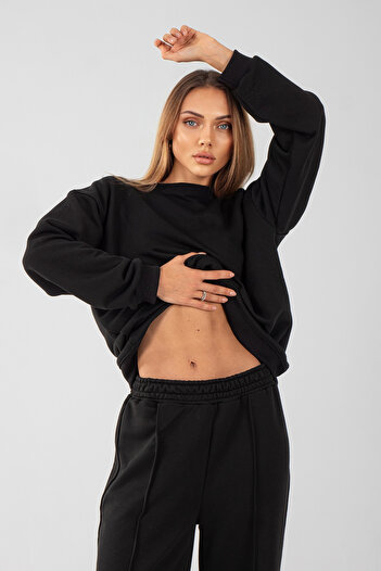 Diviny Kadın Oversize 3 İplik Eşofman Takımı