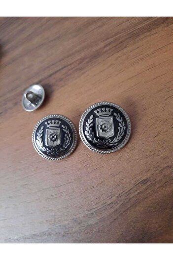 İMREN AKSESUAR Black Metal Coat Button Set - 20mm and 15mm, 1 Pack Total 11 Pieces