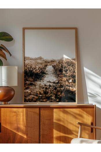 Postifull Rustic Unframed Poster, Scandinavian Brown Table, No:457 Trail Photo