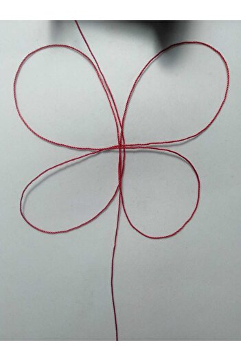 Eskişehir hobi sanat 50 Meters Red Rosary Rope - 0.8 mm Color
