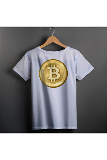 Ozzy Унісекс футболка з цифровим принтом логотипу Bitcoin