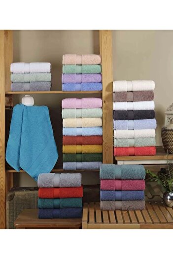 Hobby 1 Piece White Colorful Hand-face TowEl (50x100)