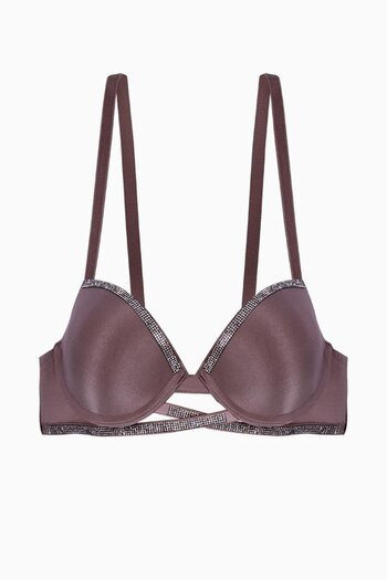 Wonna Noa Stone Detailed Micro Bra - Επενδυμένο - 2572 - Καφέ