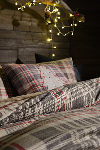 Doqu Home Wendy Double Flannel Duvet Cover Set - Cream