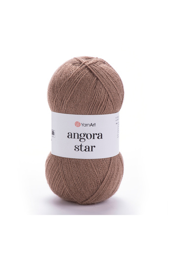 Yarnart Καφέ Angora Star Knit - Ανοιχτό νήμα, Μοντέλο 514