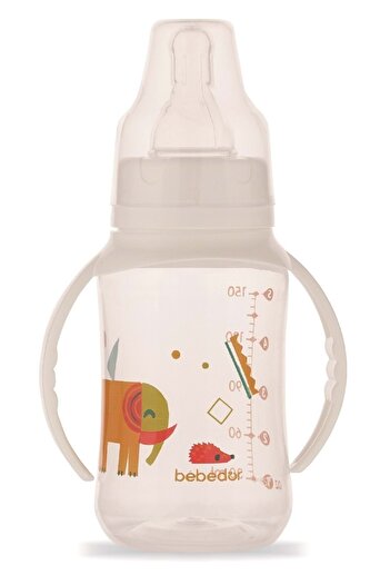 Bebedor Orange Pp Baby Bottle 150ml - with Handle (Code:76302)