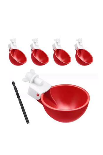 Choice Orange 5 Pcs Chicken Drinker Automatic Poultry Drinker Automatic Chicken Drinkers Bowls For Birds Po