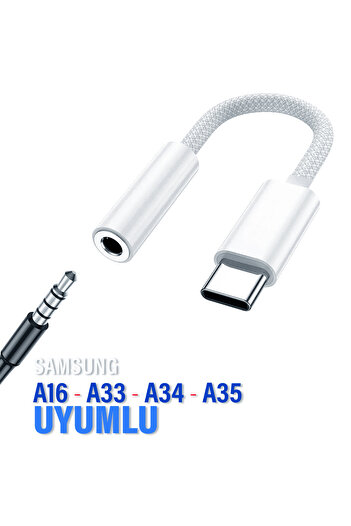 EXENAR Samsung A16-A35 Typec Headphone Converter 3.5mm Jack Apparatus