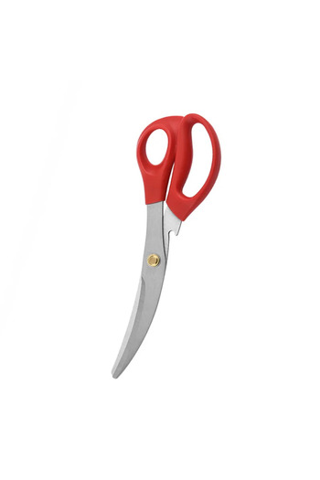Choice Red 1pc Stainless Steel Kitchen Scissors - Multipurpose Seafood Scissors for Lobster, Crab, Poultry,