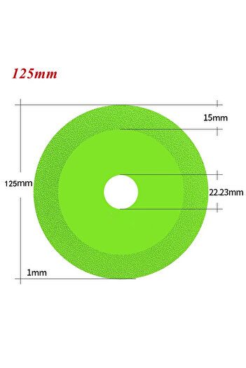 Choice1 125 x 22.23mm 1Pcs Glass Cutting Disc 100/115/125*22.23mm Ultra-thin Saw Blade Diamond Jade Wine Bot