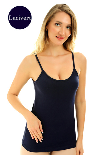 Almila Rope Strap Cotton Lycra Women's Undershirt 2033 - Slim Fit Women's Bodysuit