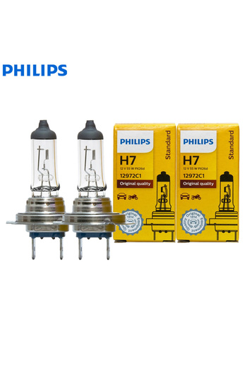 Philips H7 2PCS (1 Pair) 2PCS Vision H7 12V 55W PX26d Original Car Halogen Headlight 3200K Standard