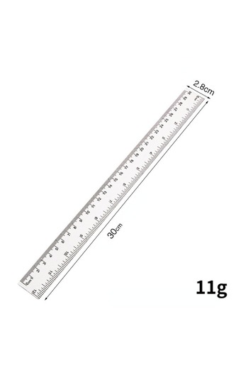 Choice 30cm 15/20/30cm Transparent Plastic Ruler Blue Color Simple Style Portable Tool Cute For Student Sch