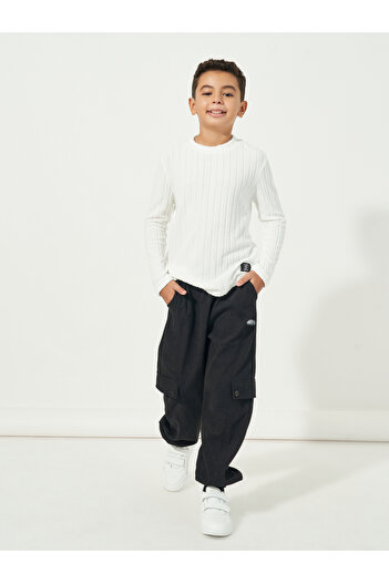 Styli Patch Work Detail Cargo Corduroy Pant