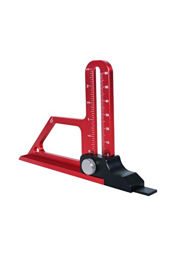 Choice 1Set Height Gauge Adjustable Table Saw Depth Gauge 0-60mm with Metric & Inch Scale Aluminum Setting