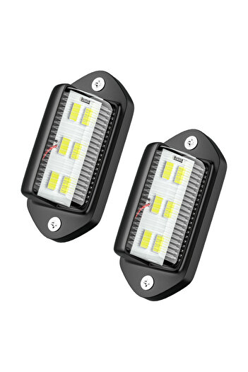 Choice 6000k 2 Pcs Black 2/4/10 Pcs White Led License Plate Light 12v Dc Waterproof 6-smd License Plate Lam