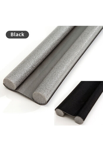 Choice Black Cutable Door Bottom Weather Strip Flexible Noise Blocker Double Foam Stopper Sound Proof Dust