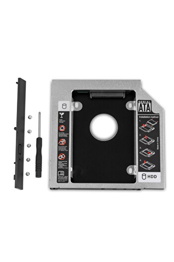 UnionSine 12.7mm 9.0 9.5 12.7mm HDD Caddy SATA 3.0 for 2.5'' SSD Case Hard Disk Drive Adapter for La