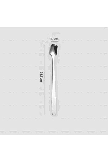 Choice S Silver 5pcs 5pcs Stainless Steel Square Head Spoon Mug Tea Spoon Golden Honey Coffee Stirring Spoo
